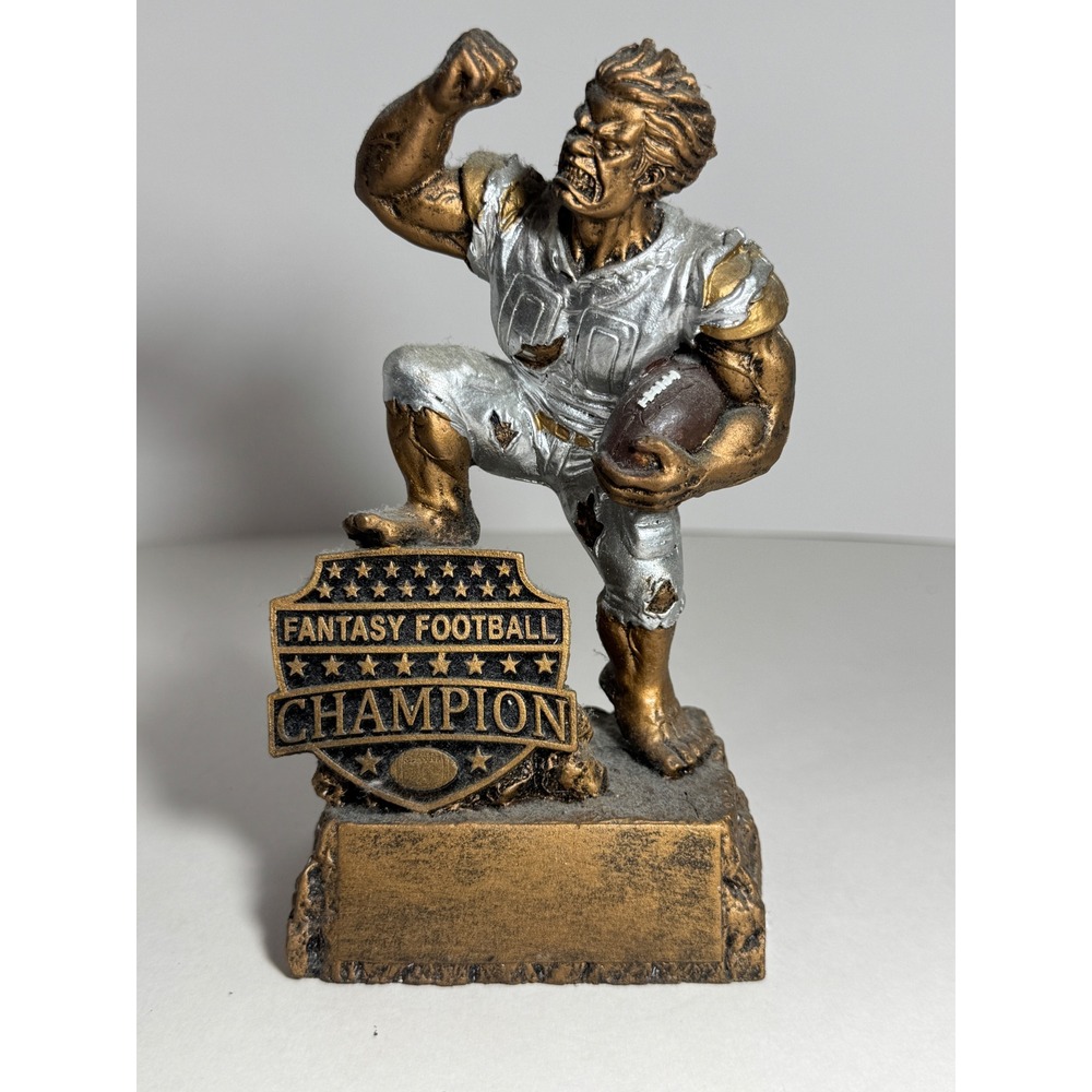 Decade Awards Fantasy Football Champion Trophy Monster Player Gold Silver 6.5"